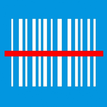 Barcode with Laser Scanner Read Line 